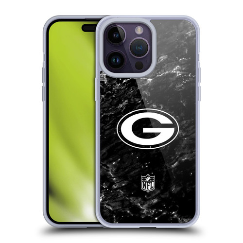 NFL Green Bay Packers Artwork Marble Soft Gel Case for Apple iPhone 14 Pro Max