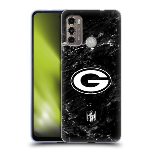 NFL Green Bay Packers Artwork Marble Soft Gel Case for Motorola Moto G60 / Moto G40 Fusion