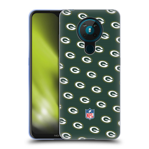 NFL Green Bay Packers Artwork Patterns Soft Gel Case for Nokia 5.3