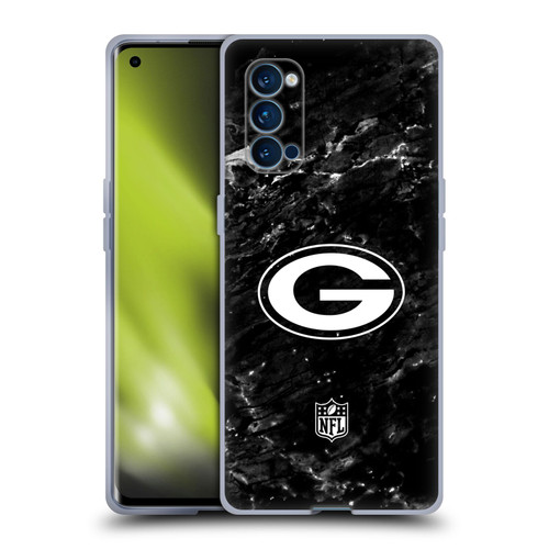 NFL Green Bay Packers Artwork Marble Soft Gel Case for OPPO Reno 4 Pro 5G