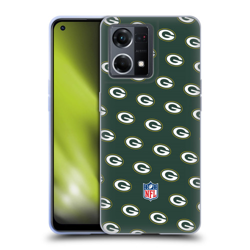 NFL Green Bay Packers Artwork Patterns Soft Gel Case for OPPO Reno8 4G