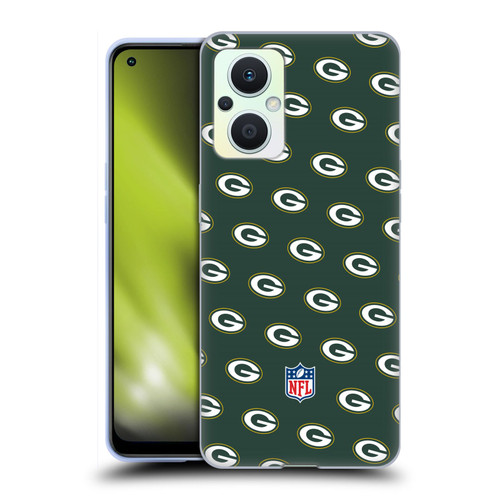 NFL Green Bay Packers Artwork Patterns Soft Gel Case for OPPO Reno8 Lite