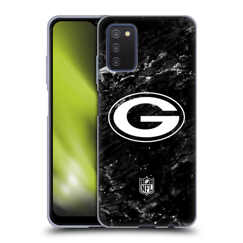 NFL Green Bay Packers Artwork Marble Soft Gel Case for Samsung Galaxy A03s (2021)