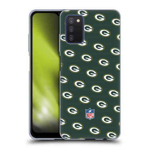 NFL Green Bay Packers Artwork Patterns Soft Gel Case for Samsung Galaxy A03s (2021)