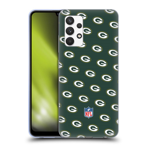 NFL Green Bay Packers Artwork Patterns Soft Gel Case for Samsung Galaxy A32 (2021)