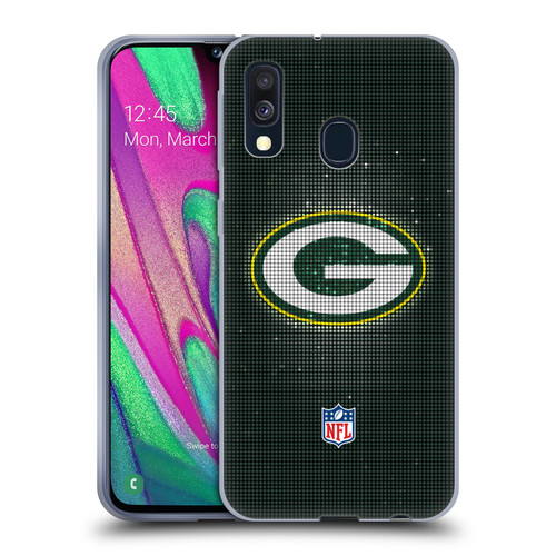 NFL Green Bay Packers Artwork LED Soft Gel Case for Samsung Galaxy A40 (2019)