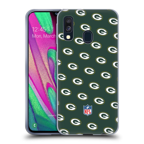 NFL Green Bay Packers Artwork Patterns Soft Gel Case for Samsung Galaxy A40 (2019)