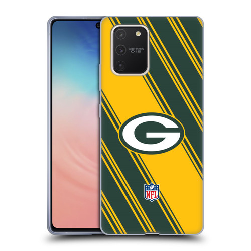 NFL Green Bay Packers Artwork Stripes Soft Gel Case for Samsung Galaxy S10 Lite