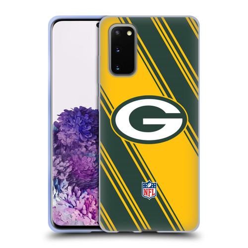 NFL Green Bay Packers Artwork Stripes Soft Gel Case for Samsung Galaxy S20 / S20 5G