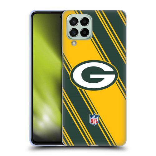 NFL Green Bay Packers Artwork Stripes Soft Gel Case for Samsung Galaxy M53 (2022)