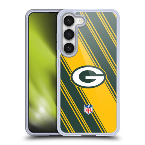NFL Green Bay Packers Artwork Stripes Soft Gel Case for Samsung Galaxy S23 5G