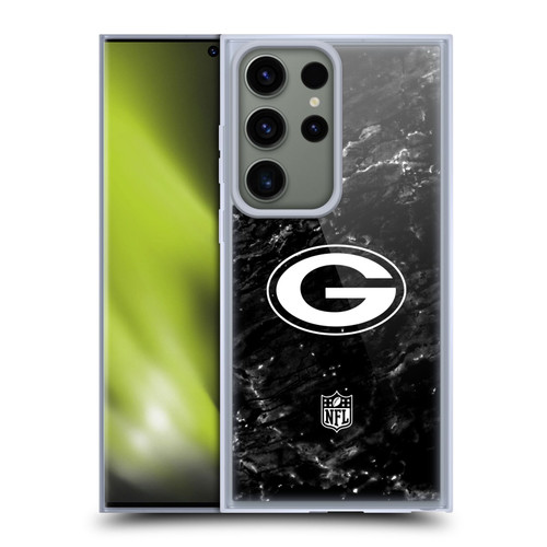 NFL Green Bay Packers Artwork Marble Soft Gel Case for Samsung Galaxy S23 Ultra 5G