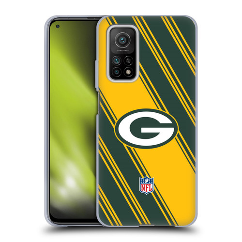NFL Green Bay Packers Artwork Stripes Soft Gel Case for Xiaomi Mi 10T 5G