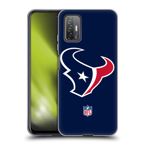 NFL Houston Texans Logo Plain Soft Gel Case for HTC Desire 21 Pro 5G
