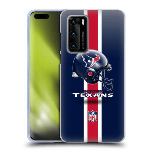 NFL Houston Texans Logo Helmet Soft Gel Case for Huawei P40 5G