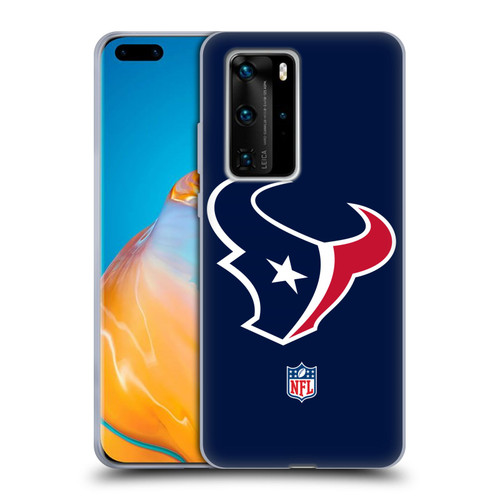 NFL Houston Texans Logo Plain Soft Gel Case for Huawei P40 Pro / P40 Pro Plus 5G