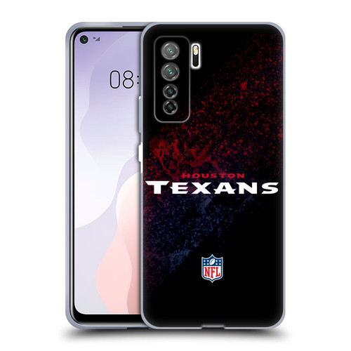 NFL Houston Texans Logo Blur Soft Gel Case for Huawei Nova 7 SE/P40 Lite 5G