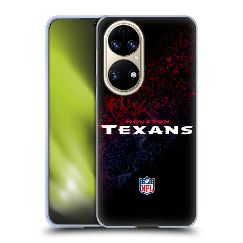 NFL Houston Texans Logo Blur Soft Gel Case for Huawei P50