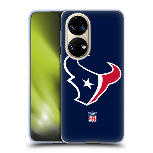 NFL Houston Texans Logo Plain Soft Gel Case for Huawei P50