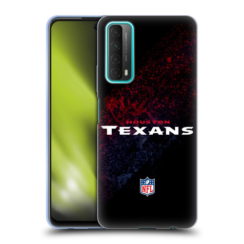 NFL Houston Texans Logo Blur Soft Gel Case for Huawei P Smart (2021)