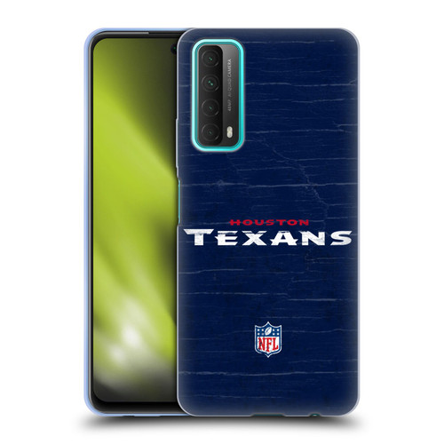 NFL Houston Texans Logo Distressed Look Soft Gel Case for Huawei P Smart (2021)