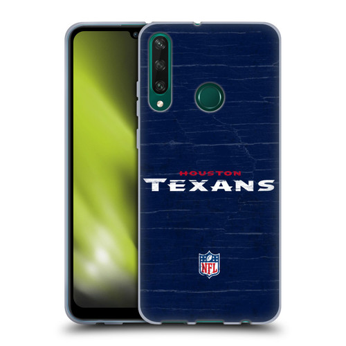 NFL Houston Texans Logo Distressed Look Soft Gel Case for Huawei Y6p