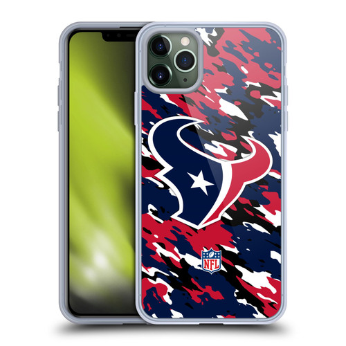 NFL Houston Texans Logo Camou Soft Gel Case for Apple iPhone 11 Pro Max