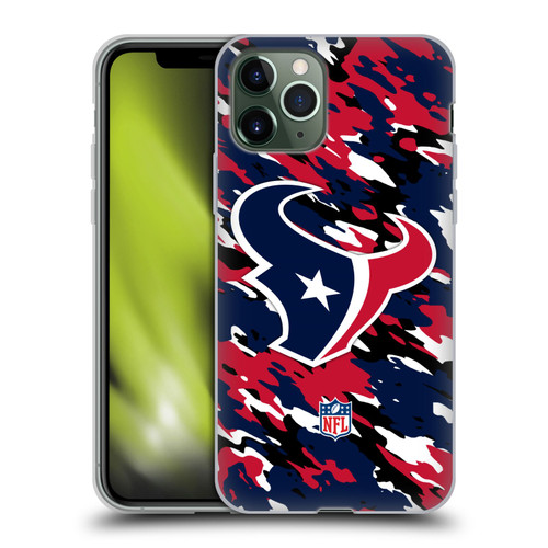NFL Houston Texans Logo Camou Soft Gel Case for Apple iPhone 11 Pro