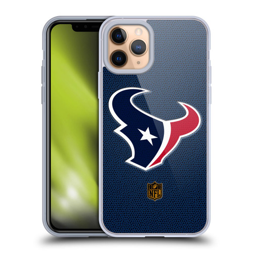 NFL Houston Texans Logo Football Soft Gel Case for Apple iPhone 11 Pro