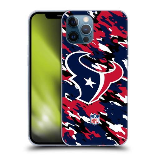NFL Houston Texans Logo Camou Soft Gel Case for Apple iPhone 12 Pro Max