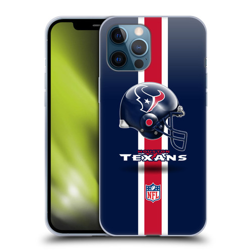 NFL Houston Texans Logo Helmet Soft Gel Case for Apple iPhone 12 Pro Max