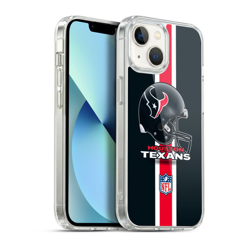 NFL Houston Texans Logo Helmet Soft Gel Case for Apple iPhone 13
