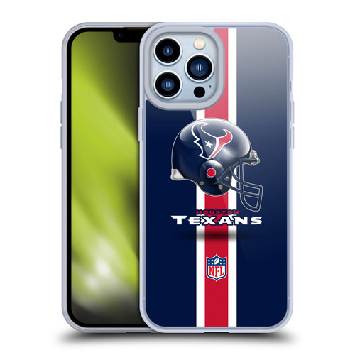 NFL Houston Texans Logo Helmet Soft Gel Case for Apple iPhone 13 Pro Max