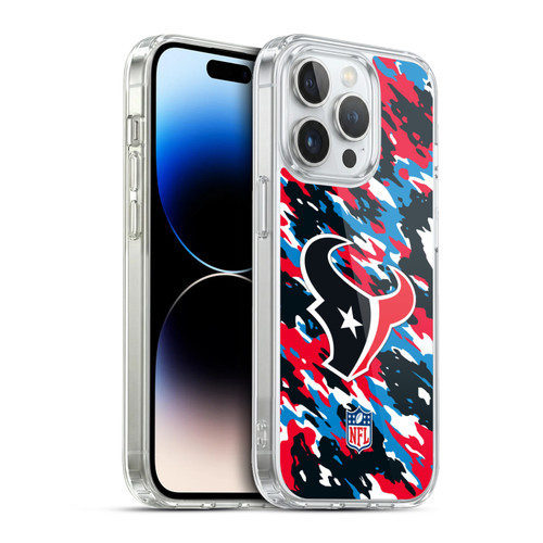 NFL Houston Texans Logo Camou Soft Gel Case for Apple iPhone 13 Pro & MagSafe