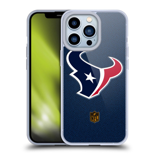 NFL Houston Texans Logo Football Soft Gel Case for Apple iPhone 13 Pro