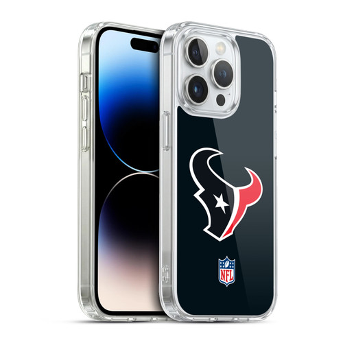 NFL Houston Texans Logo Plain Soft Gel Case for Apple iPhone 13 Pro & MagSafe