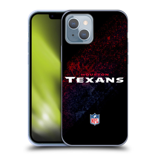 NFL Houston Texans Logo Blur Soft Gel Case for Apple iPhone 14