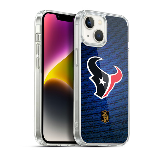 NFL Houston Texans Logo Football Soft Gel Case for Apple iPhone 14