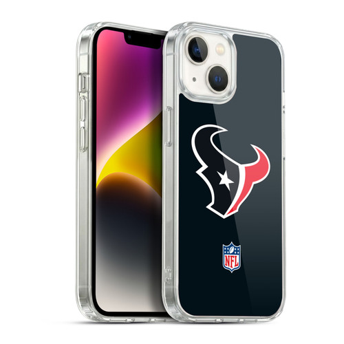 NFL Houston Texans Logo Plain Soft Gel Case for Apple iPhone 14