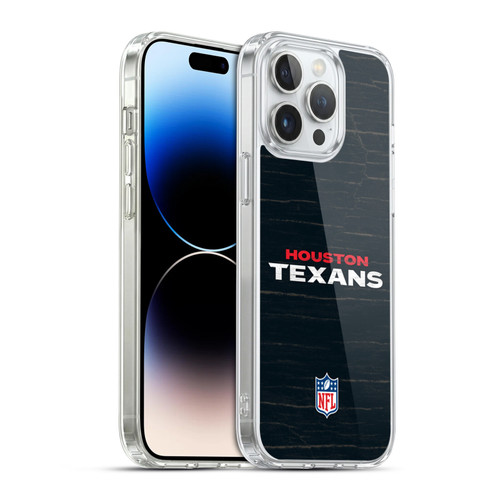 NFL Houston Texans Logo Distressed Look Soft Gel Case for Apple iPhone 14 Pro Max & MagSafe