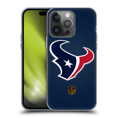 NFL Houston Texans Logo Football Soft Gel Case for Apple iPhone 14 Pro