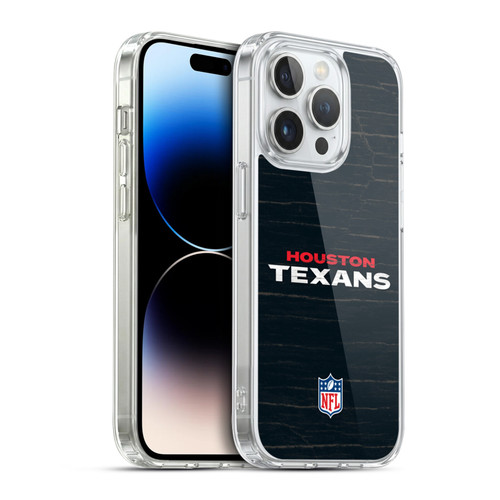 NFL Houston Texans Logo Distressed Look Soft Gel Case for Apple iPhone 14 Pro & MagSafe