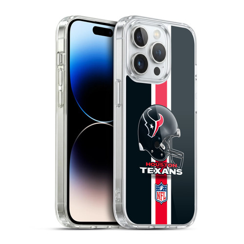 NFL Houston Texans Logo Helmet Soft Gel Case for Apple iPhone 14 Pro & MagSafe