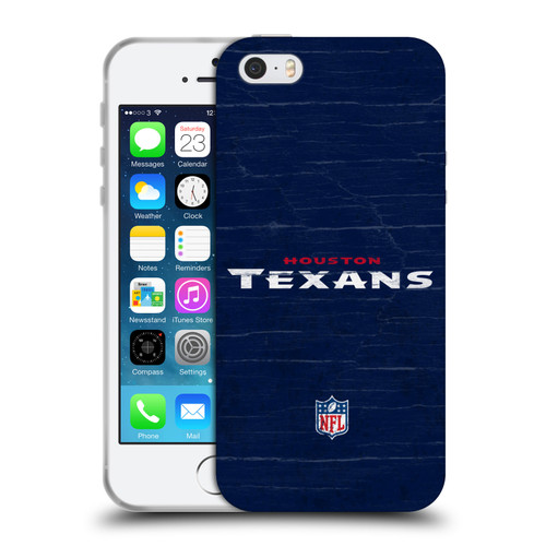 NFL Houston Texans Logo Distressed Look Soft Gel Case for Apple iPhone 5 / 5s / iPhone SE 2016