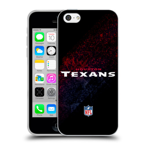 NFL Houston Texans Logo Blur Soft Gel Case for Apple iPhone 5c