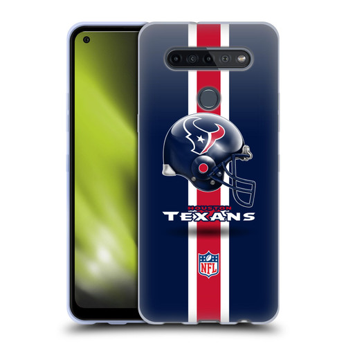 NFL Houston Texans Logo Helmet Soft Gel Case for LG K51S