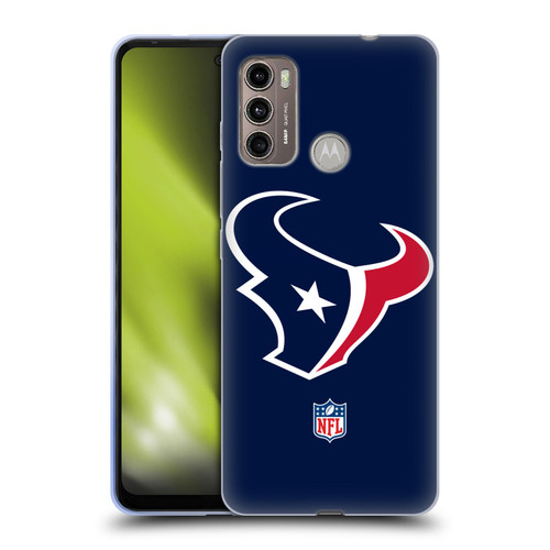 NFL Houston Texans Logo Plain Soft Gel Case for Motorola Moto G60 / Moto G40 Fusion
