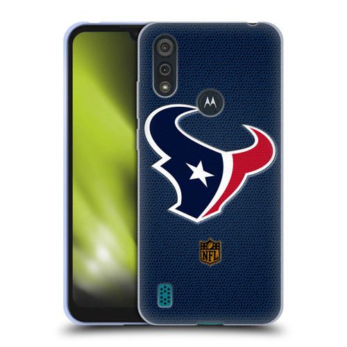 NFL Houston Texans Logo Football Soft Gel Case for Motorola Moto E6s (2020)