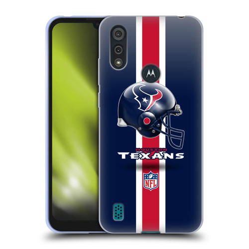 NFL Houston Texans Logo Helmet Soft Gel Case for Motorola Moto E6s (2020)