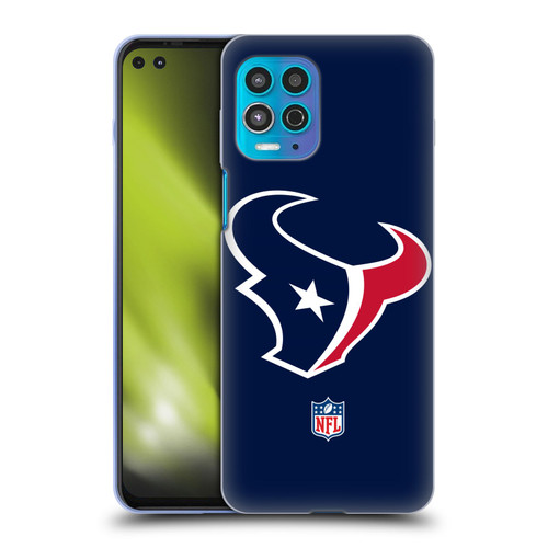 NFL Houston Texans Logo Plain Soft Gel Case for Motorola Moto G100